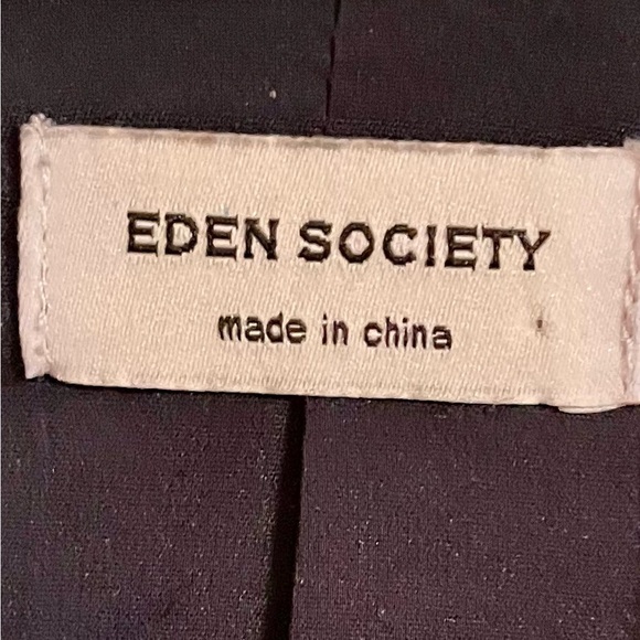 Eden Society Navy Blue Women's Blazer Size Medium Classic Professional Office - Picture 4 of 10